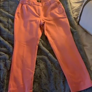Light Coral Slim Cut Dress Pant